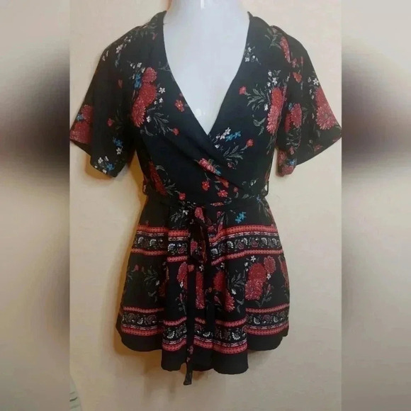 Miami Floral Romper,  Size S - Picture 1 of 3